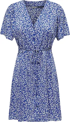 Produktbild von ONLY Legeres Mini Kleid Design Muster Blusenkleid Kurzarm Größe: XS