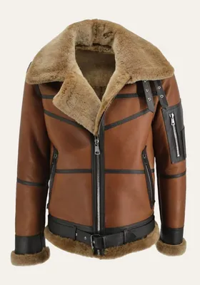 Produktbild von Lammfelljacke - B16 WHISKY - Größe: M