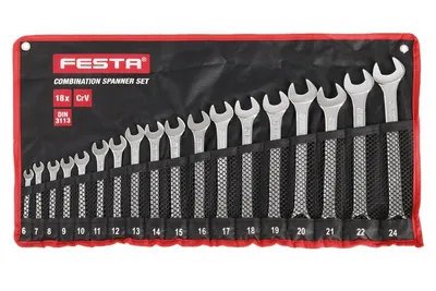 Obrázok produktu pre Sada kľúčov FESTA CrV 18ks 6-24mm