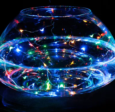 Produktbild von Lex Light Micro LED Lichterkette Batterie 0,45m 10 LEDs bunt innen Draht