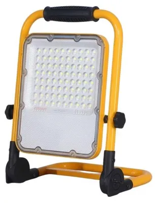 Image de Projecteur LED SMD Rechargeable 30W IP65 JAUNE - Blanc Froid 6000K - 8000K