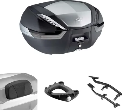 Immagine prodotto di Kit bauletto Monokey GIVI V47 TECH nero fumè 47L con portapacchi
