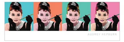 Obrázek produktu pro Audrey Hepburn – Pop Art – 30,5 x 91,5 cm – Plakát