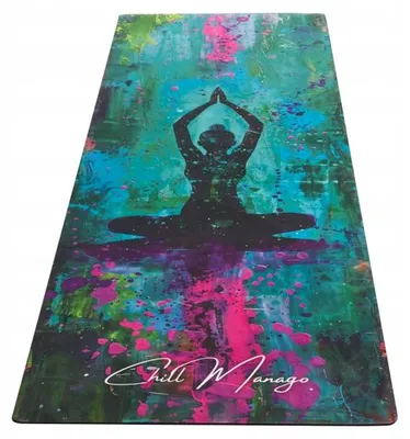 Produktbild von Chill Manago Joginka Reise-Yogamatte Antirutsch 183x61cm Blau