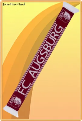 Produktbild von Schal Fanschal FC Augsburg Wendeschal Logo Bordeaux Weinrot Gr. 17x140cm