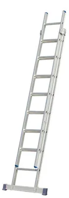 Produktbild von Goldpunkt Schiebeleiter 2-tlg. Mod. 200 - Sprossenanzahl: 2 x 8, Arbeitshöhe max: ca. 4,70 m