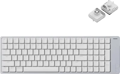 Image de Clavier mécanique sans fil Lofree Flow 2 100 Low-Profile US-Layout, Silver, Surfer Switches