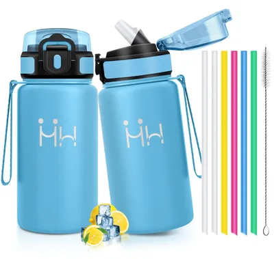 Produktbild von Edelstahl Trinkflasche 500ML, BPA-frei, isoliert, auslaufsicher, Sportflasche