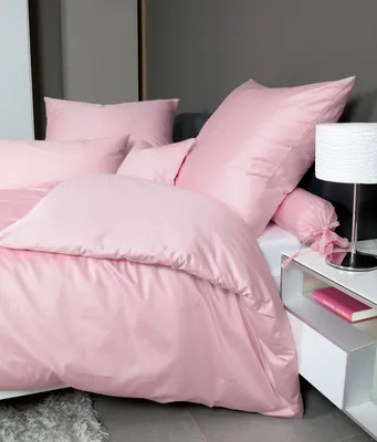 Produktbild von Janine Design Mako-Satin-Bettwäsche-Garnitur 31001 Colors Farbe rosa Größe 200x220 + 2x 80x80
