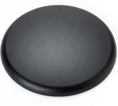 Image de Couvercle extra plat Boîtier de dérivation PVC noir Rosace Boîtier de plafond Finition facile, rond, 135 mm