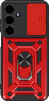 Immagine prodotto di Mayaxess, custodia protettiva per Samsung Galaxy A16, cover fotocamera con supporto ad anello, rosso