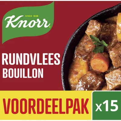 Produktbild von Knorr Rundvlees Bouillonwürfel 150g – Aromatische Rinderbrühe für Suppen & Saucen