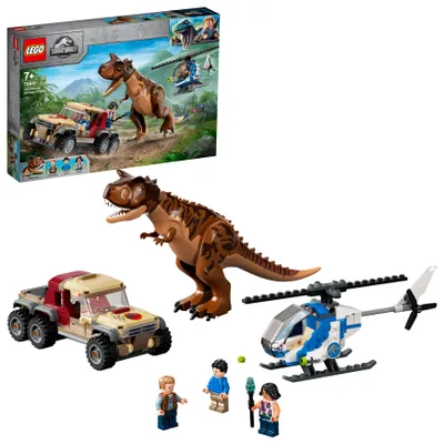 Zdjęcie produktu dla LEGO Jurassic World Pościg za karnotaurem, Zestaw do budowania, 7 lat(a), Plastik, 240 szt., 596 g