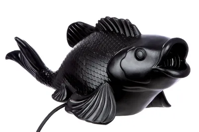 Immagine prodotto di Casablanca Tischleuchte, Fisch, "Koi", Kunstharz, schwarz, , L. 18,5 cm, B. 51,5 cm, H. 17,5 cm 52874