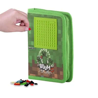 Zdjęcie produktu dla Piórnik szkolny na suwak MINECRAFT