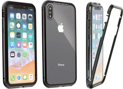 Obrázok produktu pre 360° magnetické puzdro Kovové puzdro Full Cover Black Huawei Mate 20 Lite