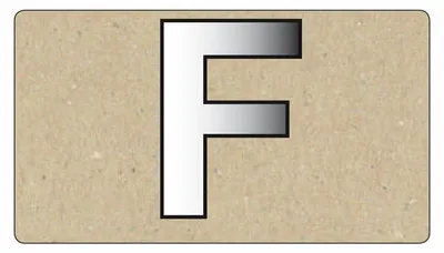 Produktbild von Spiegelornamente Großbuchstabe F