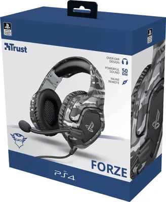Obrázok produktu pre Trust GXT 488 Forze PS4, Kábel, Hranie, 20 - 20000 Hz, 300 g, Slúchadlá s mikrofónom, Čierna, Šedá