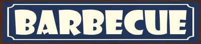 Produktbild von vianmo Holzschild 10x46 cm Barbeque