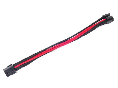 Produktbild von Silverstone SST-PP07-PCIBR, 0,25 m, PCI-E (6+2 pin), Weiblich, Schwarz, Rot