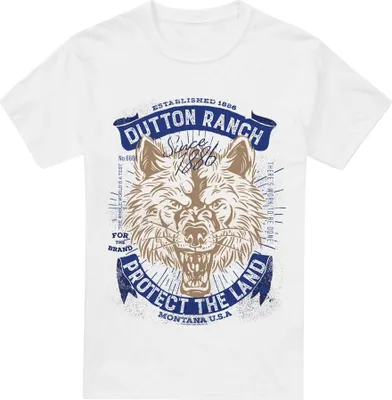 Image de Yellowstone - T-shirt « Protect The Land » pour homme/femme, unie TV26814 (M) (motif sportif chiné)