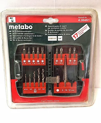 Image de Metabo 30.451 Ensemble forets et embouts 17 pièces 1/4"