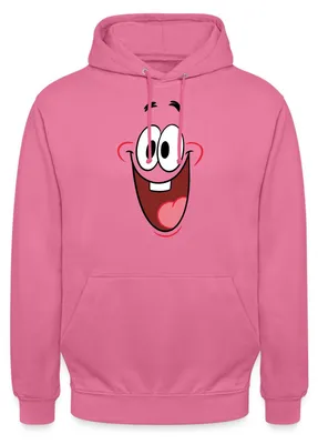 Produktbild von Spreadshirt The Patrick Star Show Patrick Gesicht Kostüm Karneval Uni Hoodie, 3XL, Pink