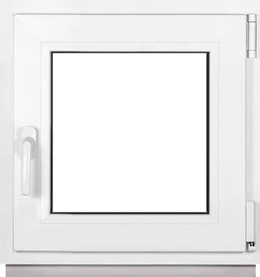 Obrázok produktu pre Rámové okno do pivnice malé okno biele šírka x výška 65 x 65 cm (650 x 650 mm) dvojité (32 mm) otočné/sklopné DIN pravé - Premium - Všetky veľkosti