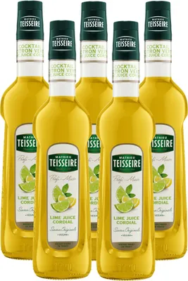 Immagine prodotto di Mathieu Teisseire Sciroppo per bevande Succo di lime Cordial 0,7L (confezione da 5)