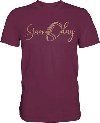 Produktbild von American Football Spieltag T-Shirt – Burgundy / M