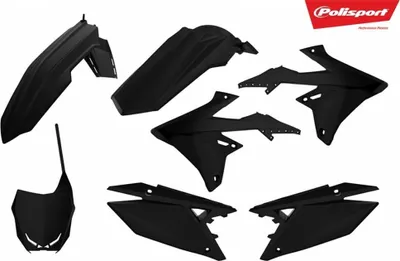 Image de Kit plastique POLISPORT noir adaptable sur Suzuki RM-Z450