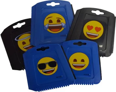 Produktbild von OKCars Trapezeiskratzer emoji schwarz