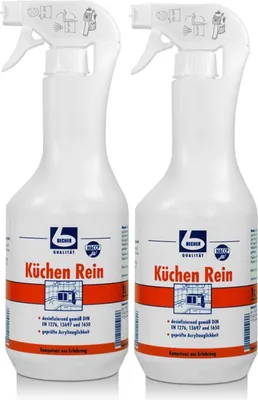 Produktbild von Dr. Becher Küchen Rein Sprühflasche 1L für desinfizierende Reinigung (2er Pack)