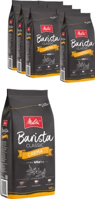 Produktbild von MELITTA Ganze Kaffeebohnen Barista Crema 8 x 1 kg ausgewogen harmonisch Stärke 3