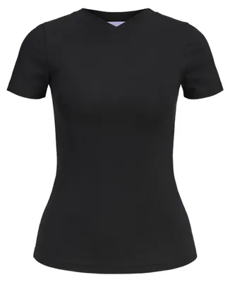 Image de JJXX Jxgigi T-shirt à col en V, modèle STR, référence JRS