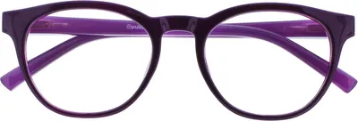 Produktbild von Retro Blaulichtfilterbrille, Uni, UV400 Schutz, Runde Fassung, Lila