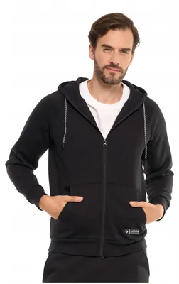 Produktbild von Moraj Herren Sweatjacke mit Kapuze – Schwarz, Größe M, bequem