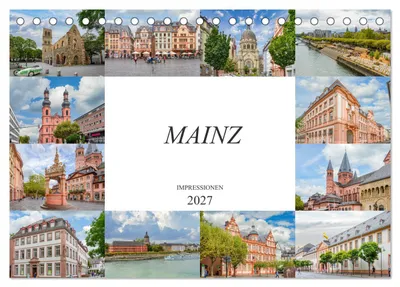 Produktbild von Mainz Impressionen (Tischkalender 2027 DIN A5 quer), CALVENDO Monatskalender