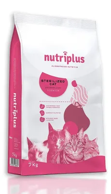 Productafbeelding van NUTRIPLUS Kattenvoer voor Volwassen, Gesteriliseerde Katten (7 kg)