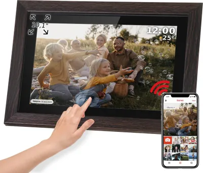 Produktbild von Krüger&Matz Digitaler Bilderrahmen 10,1" Wi-Fi, Frameo, Touch-Bildschirm
