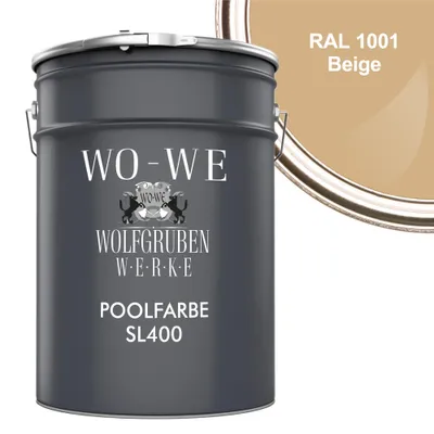Produktbild von Schwimmbadfarbe Poolfarbe Schwimmbeckenfarbe SL400 Beige ähnl. RAL 1001 - 5L