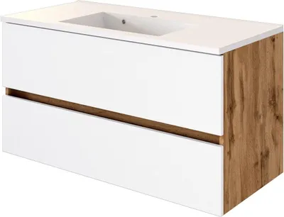 Productafbeelding van Onderkast voor wastafel met wastafel, model LUCCA