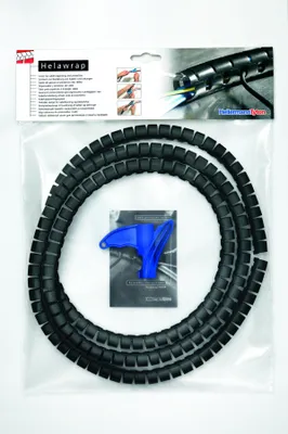 Immagine prodotto di HELLERMANNTYTON tubi flessibili a spirale e tubi flessibili per fasci di cavi, 161-64404, 25 mm PP nero 2m