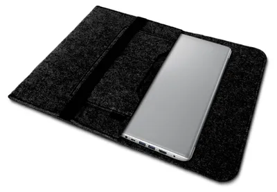 Produktbild von Laptoptasche für Lenovo Ideapad C340 14 Zoll Hülle Case Tasche Filz SchutzhülleFarben:Dunkel Grau