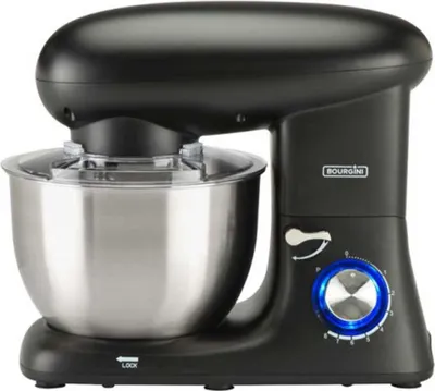 Produktbild von Bourgini Kitchen Chef Plus 5.5L Schwarz - Küchenmixer - Küchenmaschine