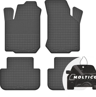 Produktbild von Gummimatten mit Rand Auto Fußmatten Gummi Automatten Passgenau 4-teilig Set - passend für Ford Focus MK11998-2004
