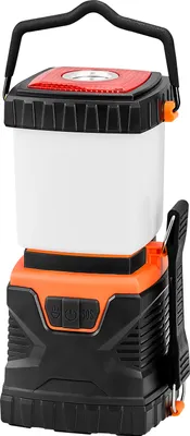 Image de Lanterne de camping à LED VEVOR, tout-en-un, 1000 lm, éclairage à 360°, 4 modes d'éclairage, lumière alimentée par piles, lampe de poche étanche pour l'extérieur, lumière durable
