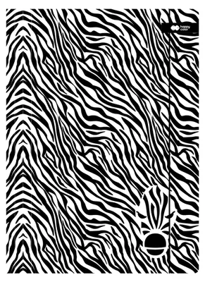 Produktbild von A4 Schwarz/Weiß Zebra Happy Color Radiergummi-Mappe