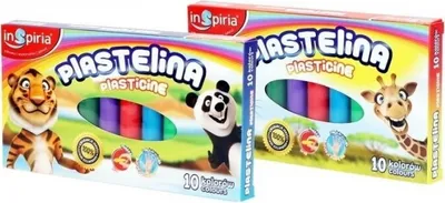 Zdjęcie produktu dla plastelina 10 kolorów INSPIRIA 3811