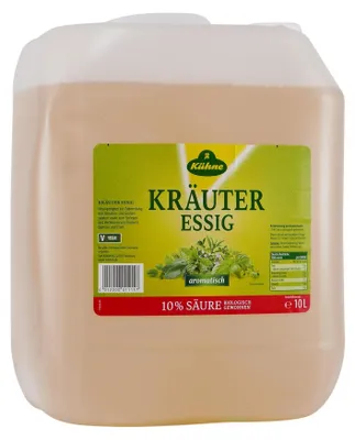 Immagine prodotto di Aceto alle erbe Kühne dal sapore fresco e piccante (tanica da 10 l)